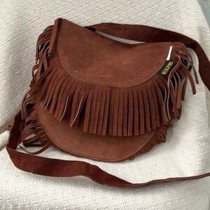 Kolpin Boho Western Fringed Leather Bag